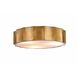 Canada 4 Light 15.7 inch Brass Flush Mount Ceiling Light