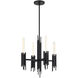 Torres 4 Light 19.25 inch Matte Black Chandelier Ceiling Light