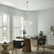 Monroe 5 Light 24 inch Antique Brass Pendant Chandelier Ceiling Light