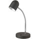 Contemporary 14 inch 5.00 watt Black Task Table Lamp Portable Light, Gooseneck