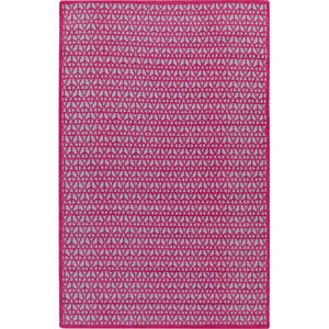 Peace 96 X 60 inch Bright Pink, Light Gray Rug