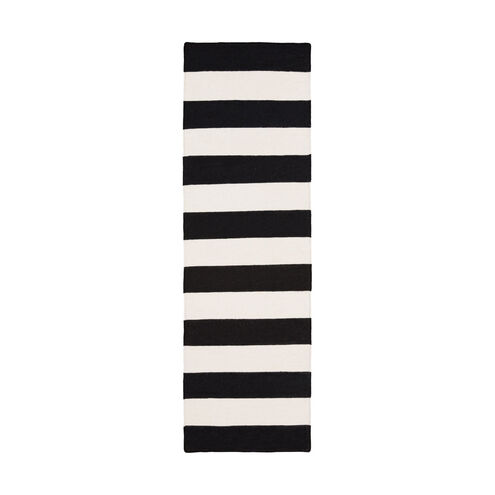 Frontier 36 X 24 inch Ivory/Black Rugs, Wool