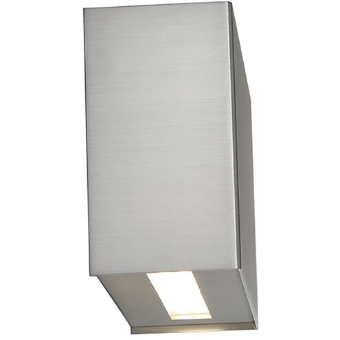 Blok LED 12 inch Black Bath Vanity & Wall Light in 2700K, Satin Nickel, dweLED