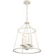 Joanie 4 Light 17.25 inch Antique White Pendant Ceiling Light