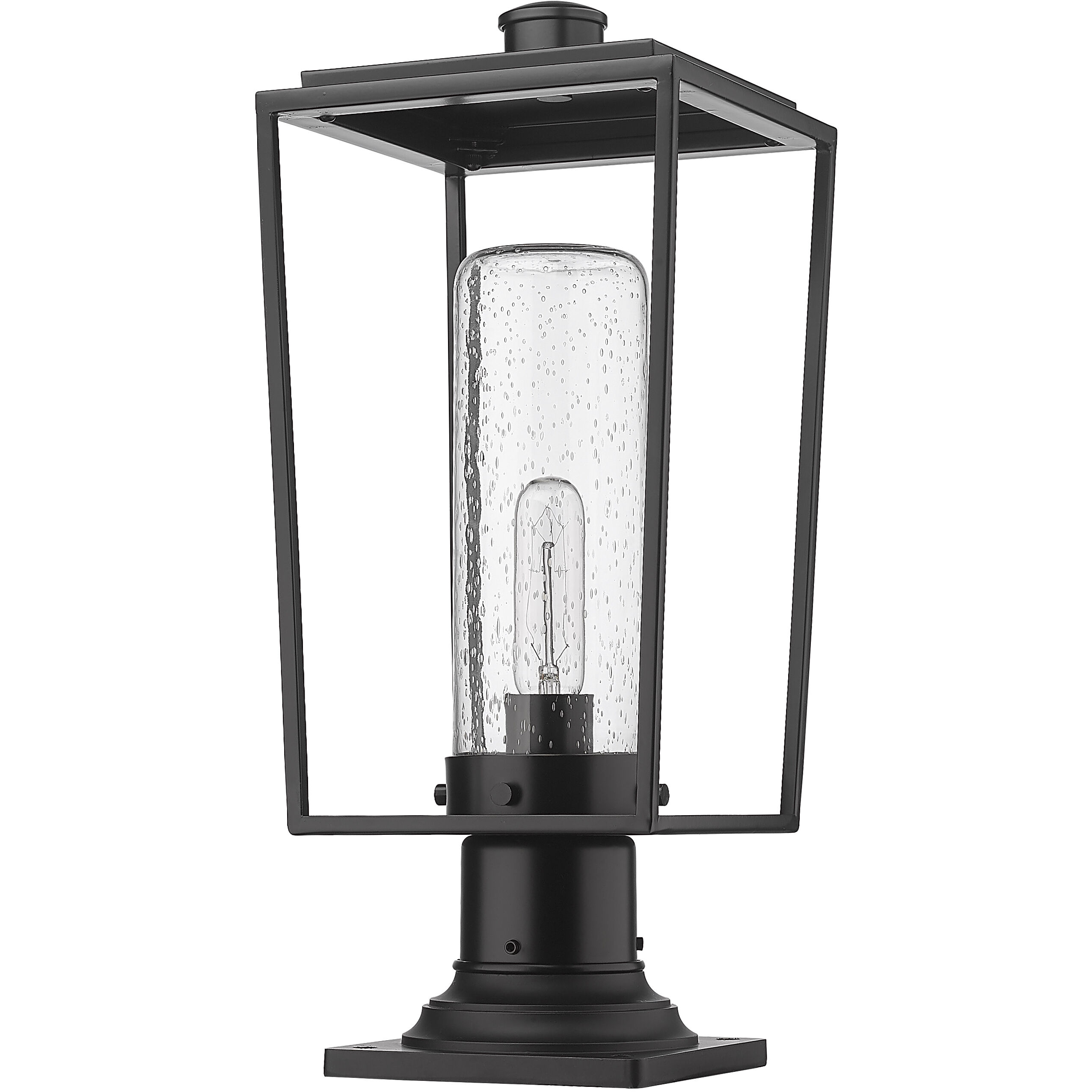 Sheridan 1 Light 19.5 inch Black Outdoor Pier Mounted Fixture