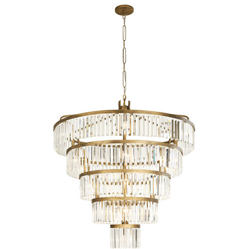 Social Club 25 Light 44 inch Gold Chandelier Ceiling Light