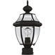 Monterey 1 Light 17 inch Black Outdoor Post Top Lantern