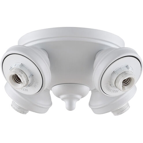 Samuel 4 Light Incandescent Matte White Bowl Fitter