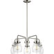 Belton 5 Light 23.88 inch Brushed Nickel Chandelier Ceiling Light