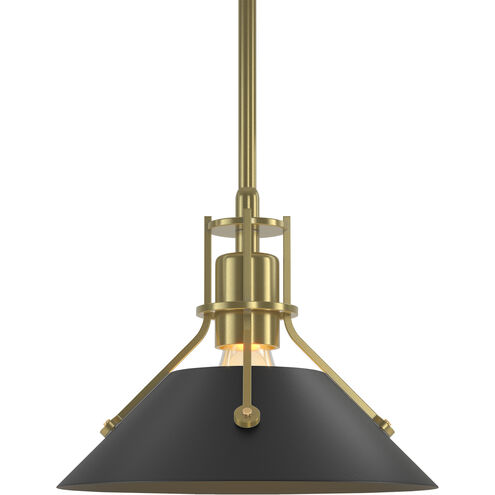 Henry 1 Light 9.2 inch Modern Brass and Black Mini Pendant Ceiling Light in Modern Brass/Black