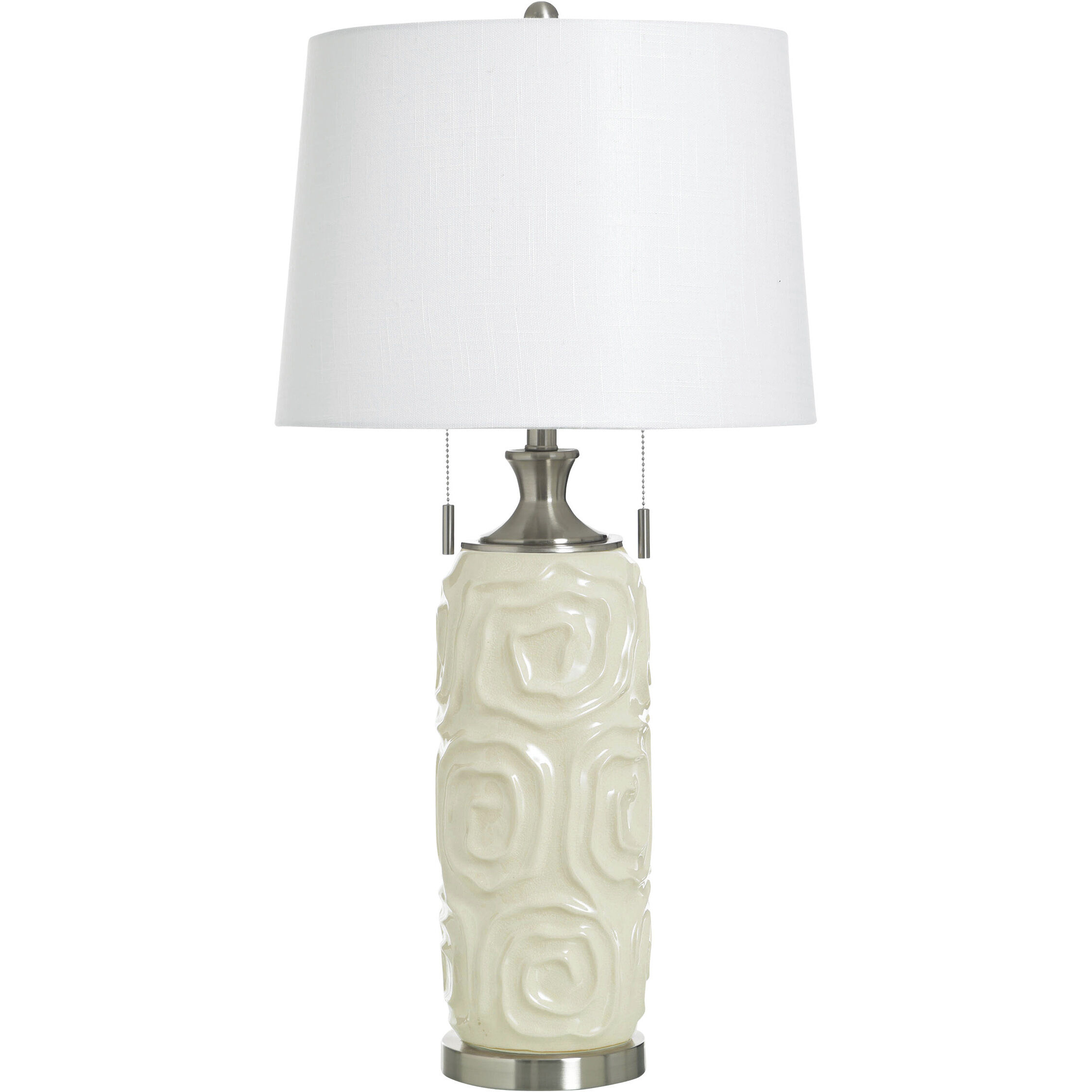 Kastov 33.5 inch 60 watt Kastov Cream Table Lamp Portable Light