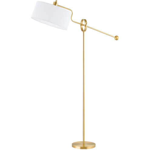 Libby 55.5 inch 60.00 watt Aged Brass Floor Lamp Portable Light
