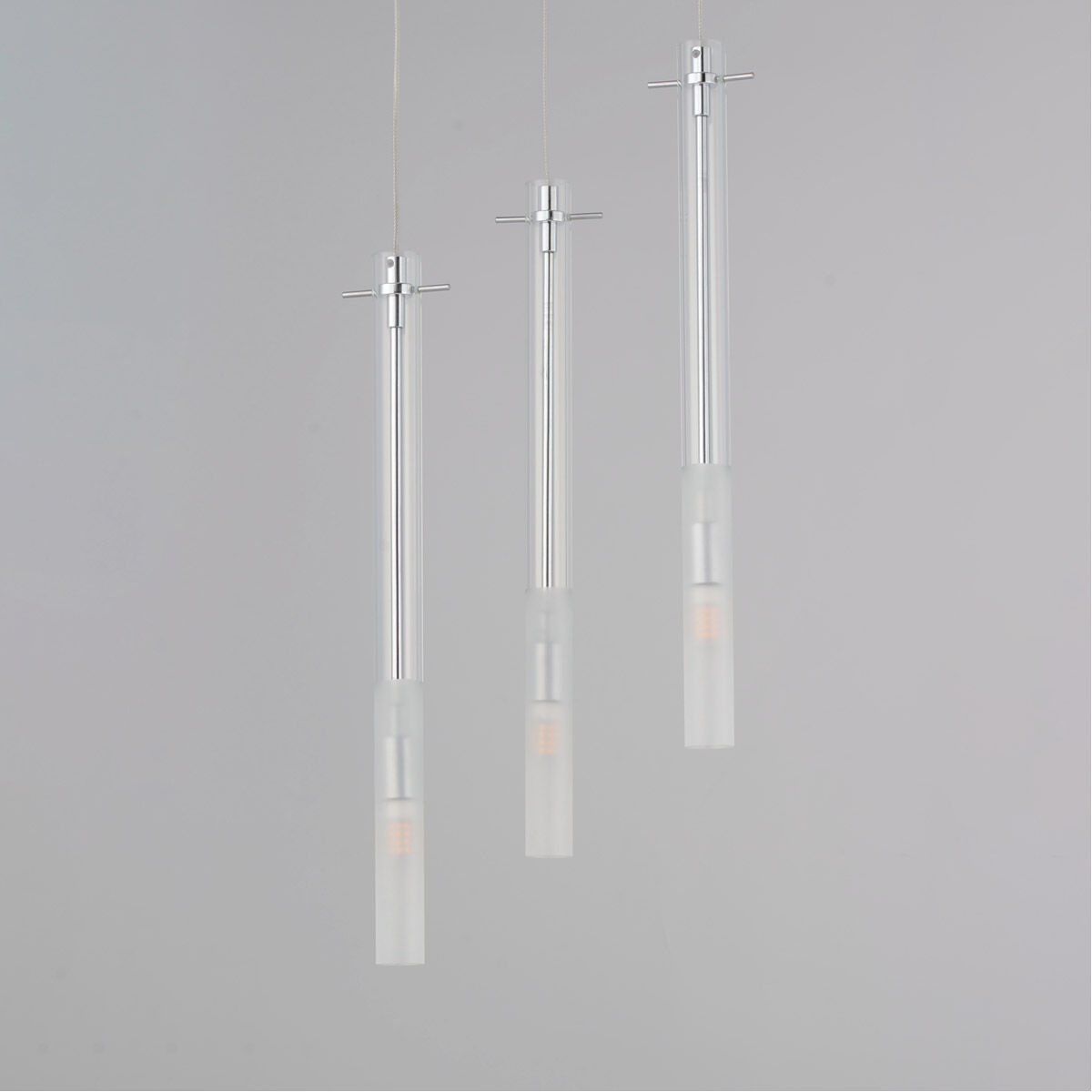 Pipette LED 11.75 inch Polished Chrome Multi-Light Pendant Ceiling Light