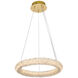 Bowen 1 Light 18 inch Satin Gold Chandelier Ceiling Light