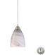 Ploperro 1 Light 5 inch Satin Nickel Mini Pendant Ceiling Light