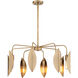 Eden 8 Light 3 inch Old Satin Brass Chandelier Ceiling Light