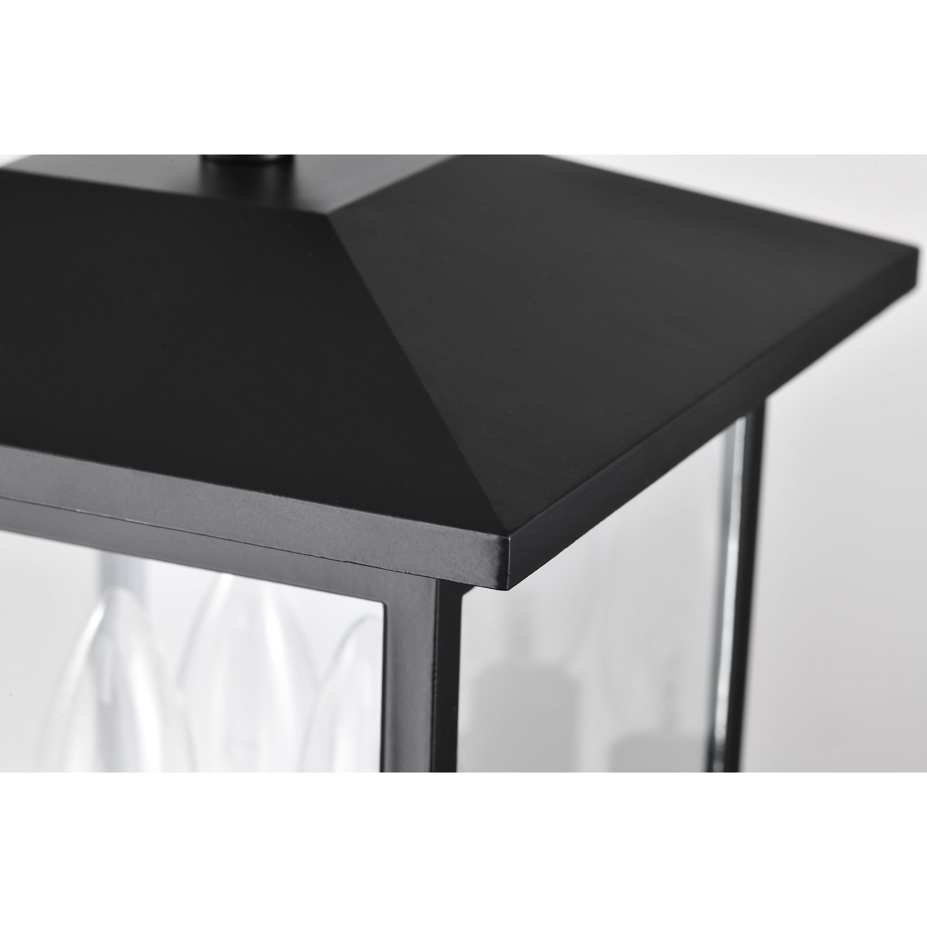 Jamesport 15 inch Matte Black Post Lantern