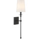 Calera 1 Light Coal Black Wall Sconce Wall Light