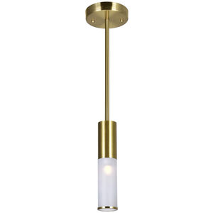 Pipes 1 Light 5 inch Brass Down Mini Pendant Ceiling Light