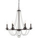 Byanca 6 Light 28 inch Mohican Bronze Chandelier Ceiling Light