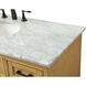 Americana 48 X 22 X 35 inch Natural Wood Vanity Sink Set