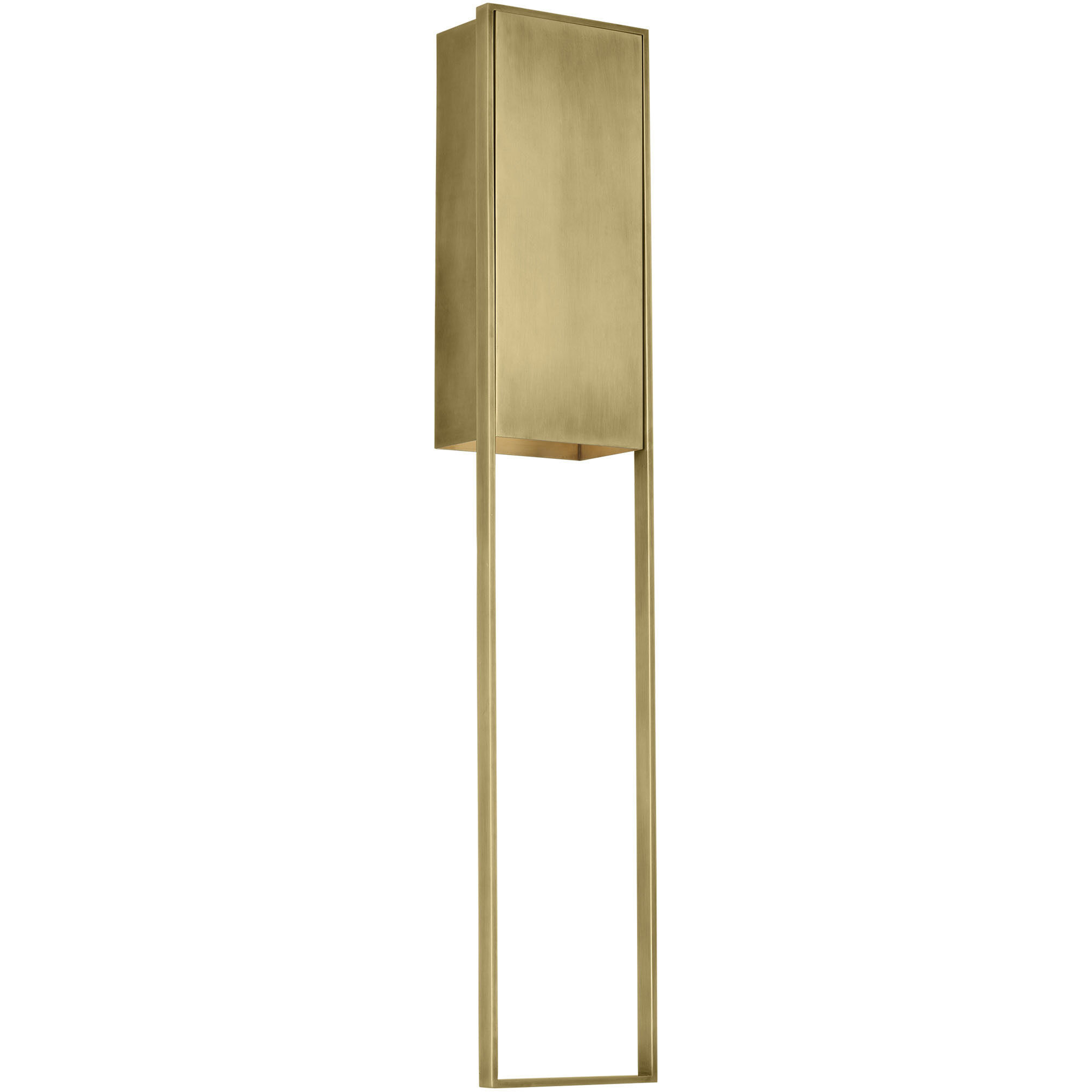 Mick De Giulio Alude LED 45 inch Hand-Rubbed Antique Brass Outoor Wall Light