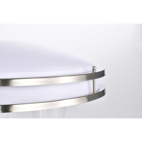 Glamour LED 24 inch Brushed Nickel Flush Mount Ceiling Light