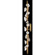 Azalea 5 Light 8 inch Distressed Brass Sconce Wall Light