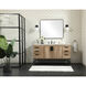 Eugene 60 X 22 X 33.5 inch Natural Oak Vanity Sink Set
