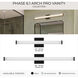 Phase 6.1 LED 24 inch Black Linear Vanity Light Wall Light