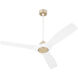 Avalon 52 inch Aged Brass with Studio White Blades Ceiling Fan