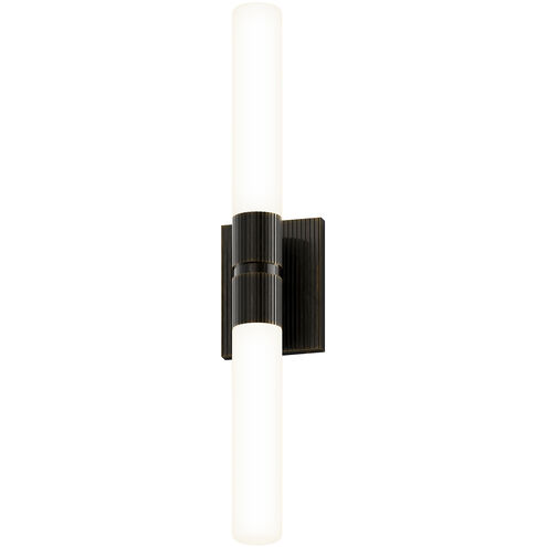 Scepter LED 4.5 inch Black Brass Bath Bar Wall Light