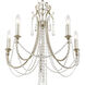 Arcadia 5 Light 23.5 inch Antique Silver Chandelier Ceiling Light