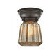 Aditi Halophane LED 9 inch Oil Rubbed Bronze Flush Mount Ceiling Light in Matte White Halophane Glass, Aditi