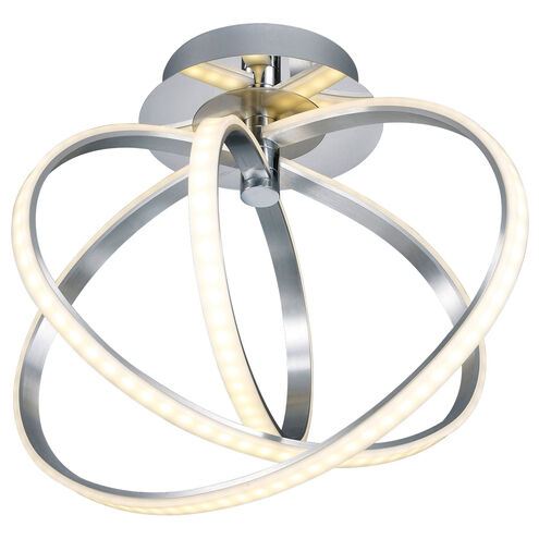 Corland 1 Light 19 inch Chrome Flush Mount Ceiling Light