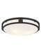 Titania 3 Light 16 inch Bronze Flush Mount Ceiling Light