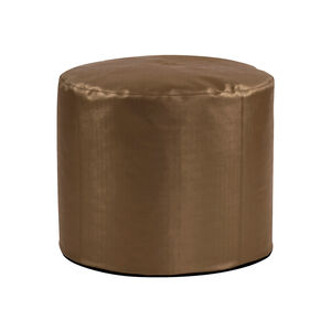 Pouf 18 inch Luxe Bronze Tall Ottoman with Cover