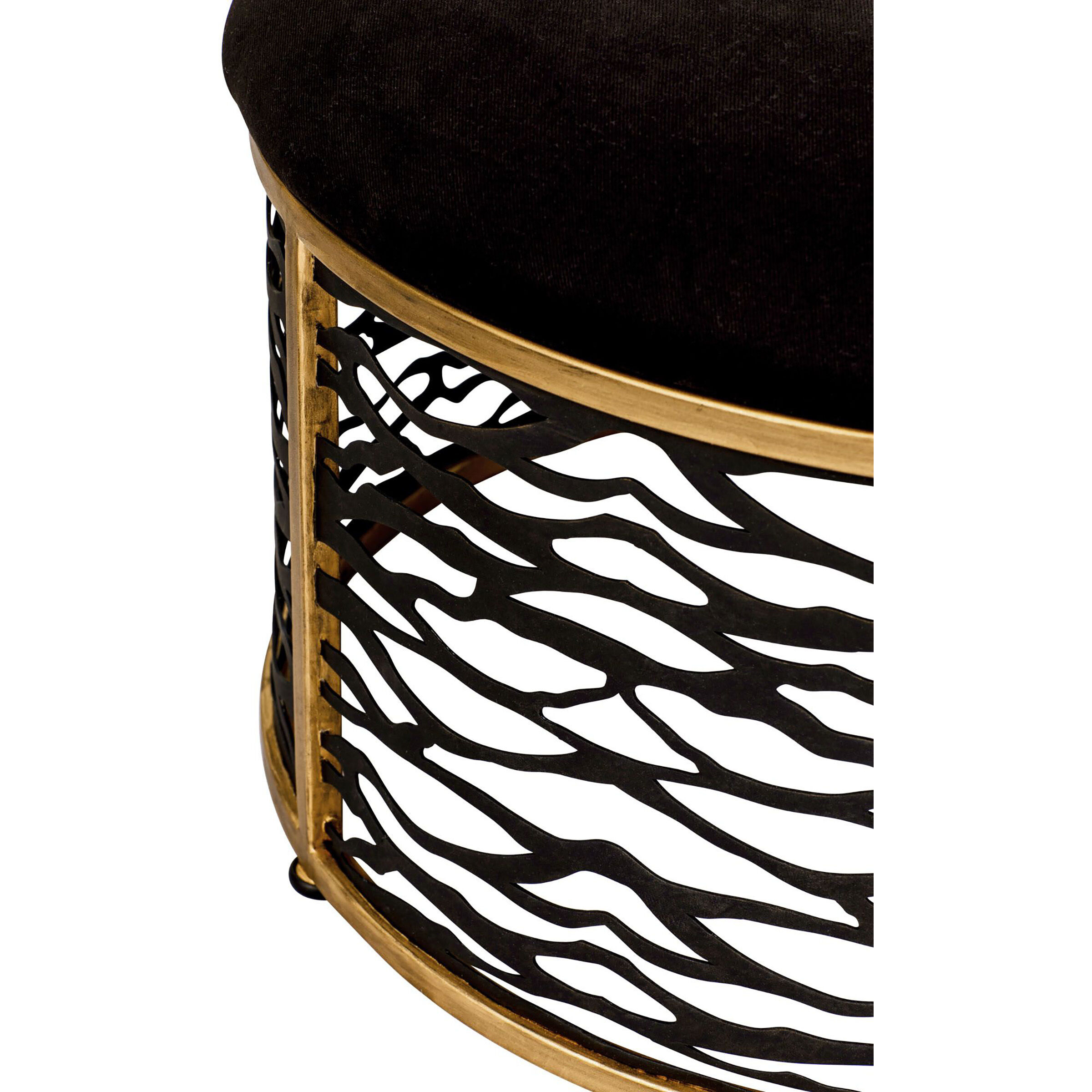 Kato 32 X 18 inch Havana Gold Coffee Table and Ottoman, Smithsonian Collaboration