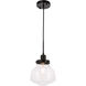 Lyle 1 Light 8 inch Black Pendant Ceiling Light