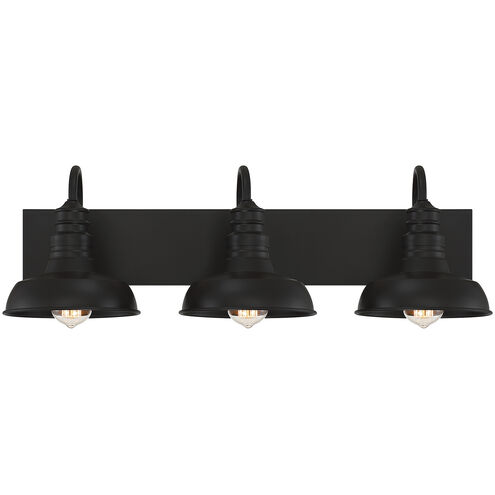 Modern Farmhouse 3 Light 28 inch Oil Rubbed Bronze Vanity Light Wall Light
