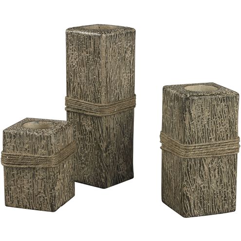 Roped 3 X 3 inch Candleholder