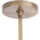 Morgan 8 Light 43.5 inch Vintage Brass Semi Flush Mount Ceiling Light
