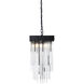 Waterfall 4 Light 12 inch Satin Brushed Black Pendant Ceiling Light