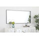 Monet 60 X 30 inch Black Wall Mirror