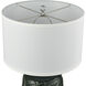 Goodell 27.5 inch 9 watt Green Glazed with Clear Table Lamp Portable Light