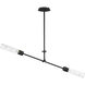 Equilibrium LED 42 inch Black Linear Pendant Ceiling Light