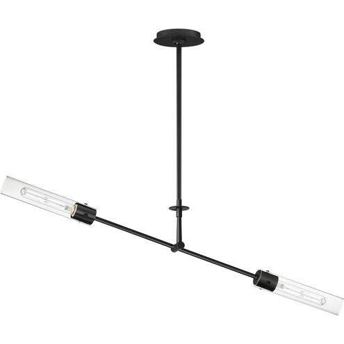 Equilibrium LED 42 inch Black Linear Pendant Ceiling Light