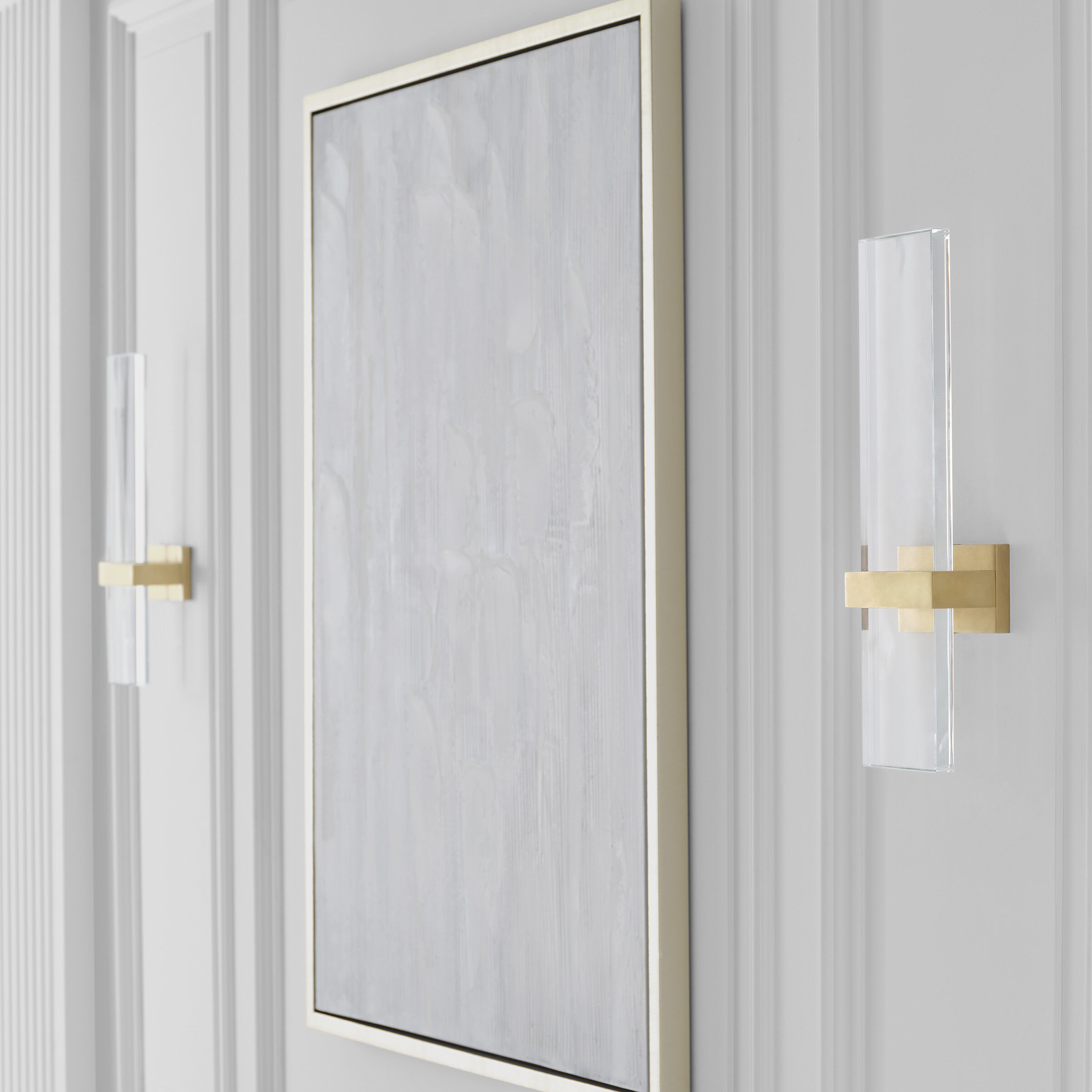 Sean Lavin Flyta LED 3.3 inch Natural Brass ADA Wall Sconce Wall Light in Clear Glass