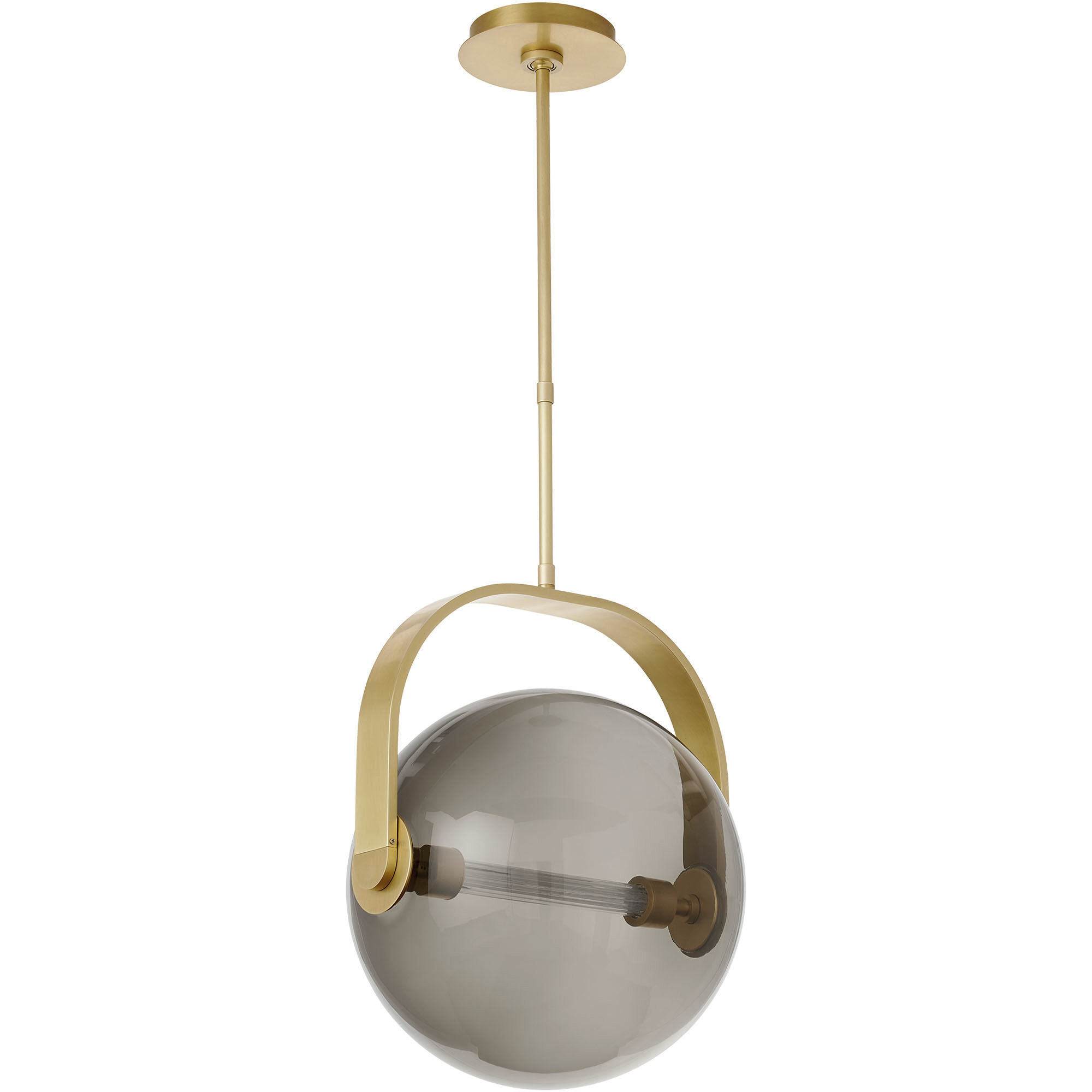 Sean Lavin Fues Line-Voltage Pendant Ceiling Light in Transparent Smoke Glass