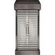 Chapman & Myers Dunmore 2 Light 23 inch Bronze Outdoor Curved Glass Louver Sconce, Large